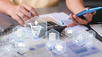 Merchant dashboard illustration