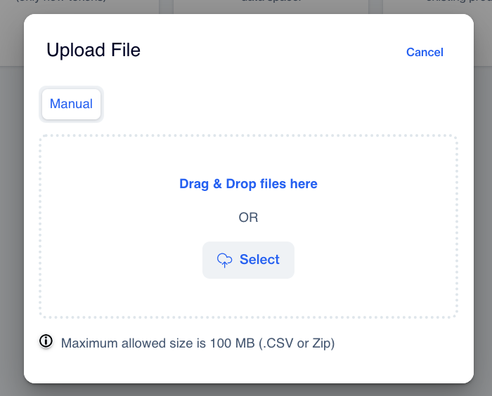 Uploading File Option