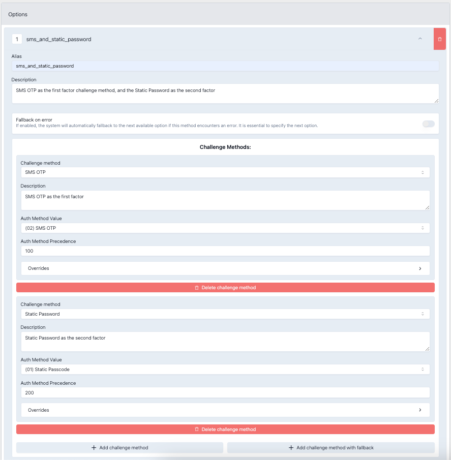 Two Challenge Methods