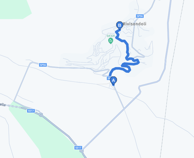 Route with no trailer