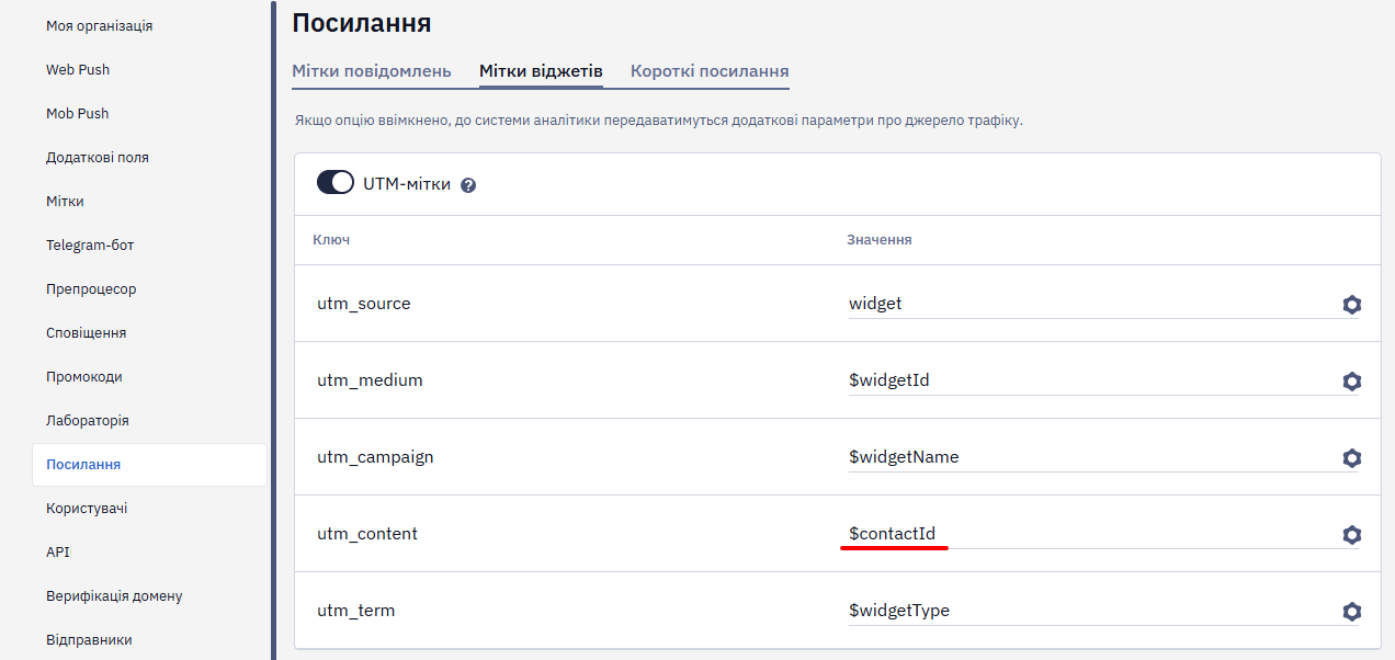Тег Сontact Id для відстеження покупок підписника в Google Analytics