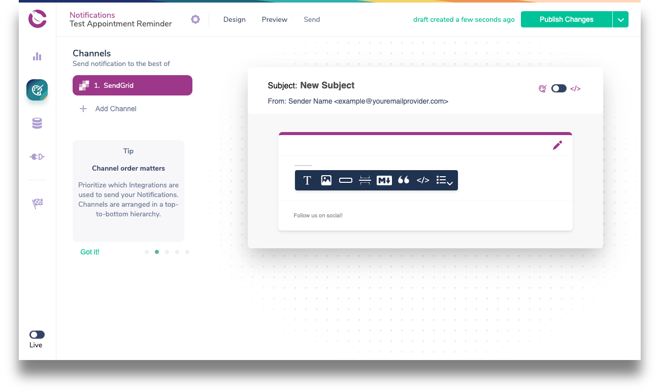 compose.png Courier Notification Template