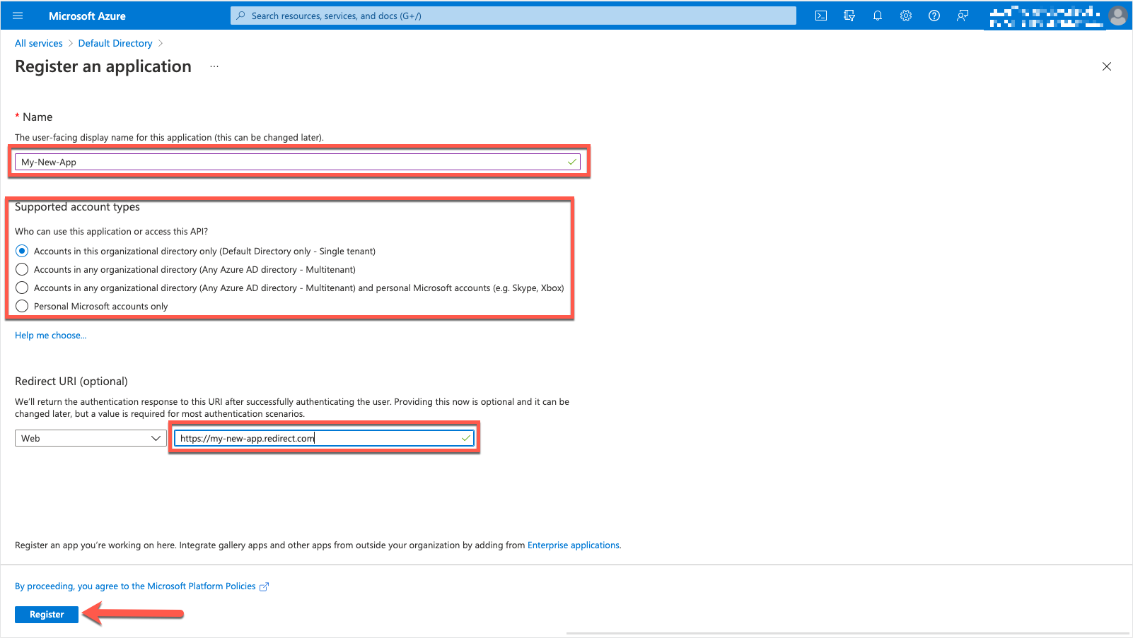 register-app.png Azure Portal - Register an application