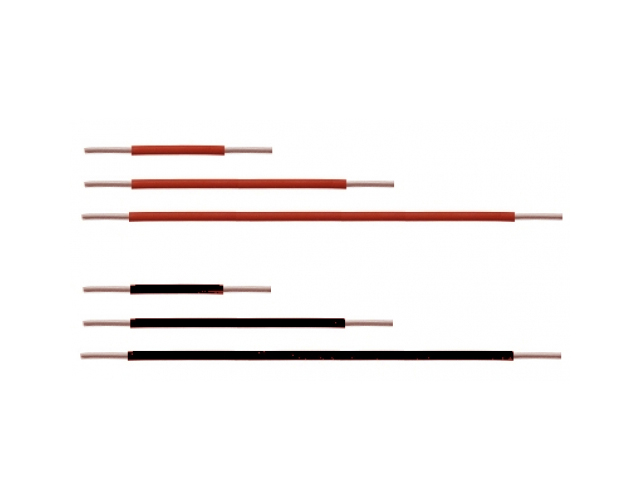 Different lenghts of solid core wires (conductors).