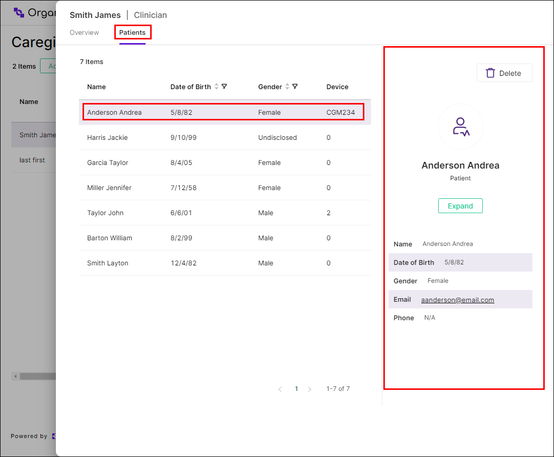 Patients List in Caregiver Page.png