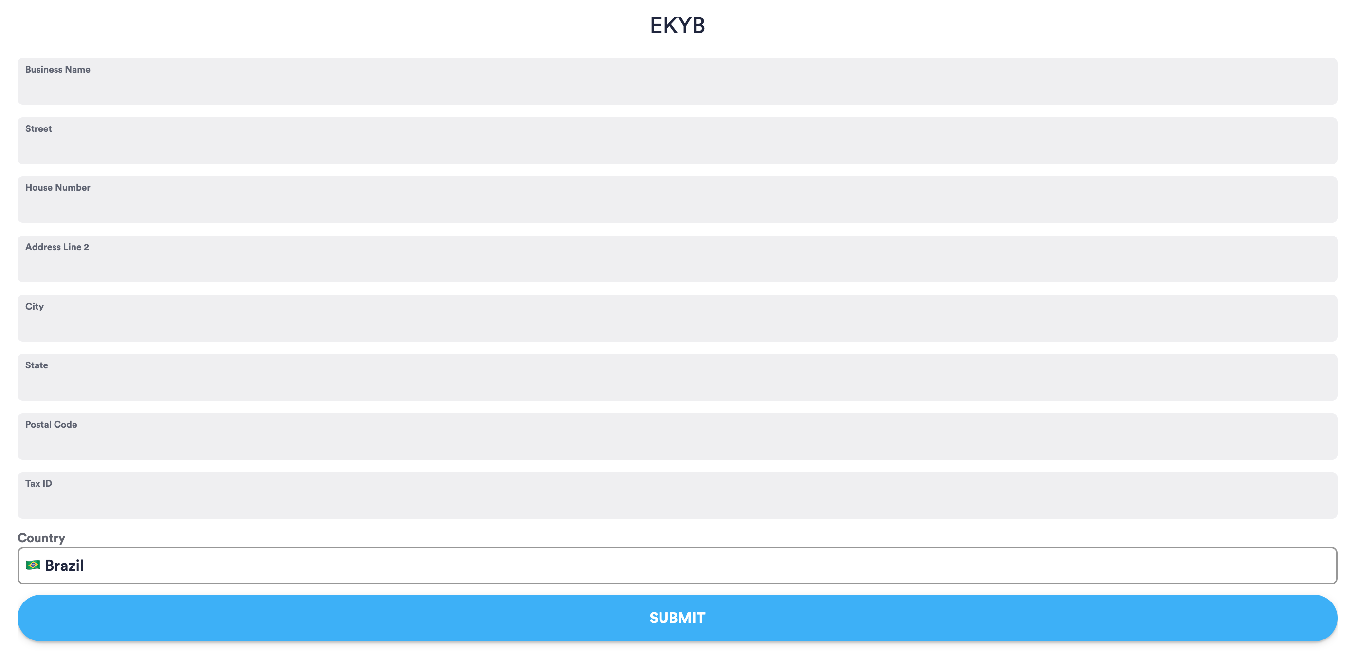 eKYB module configuration