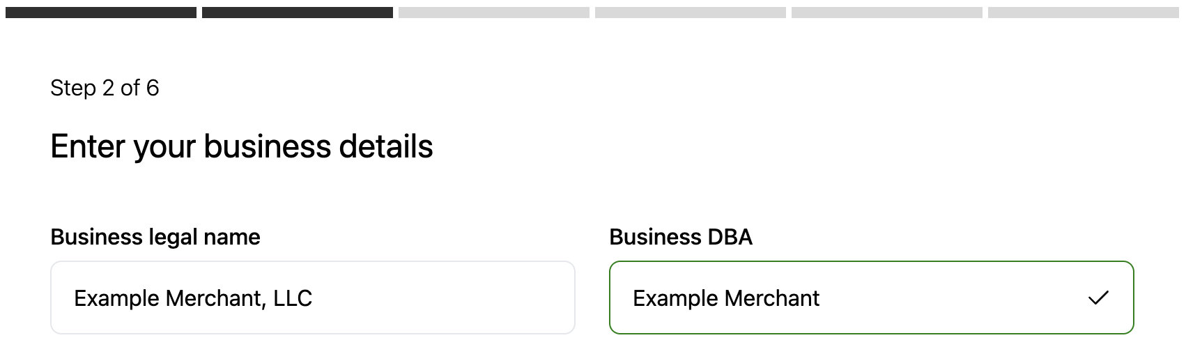 new capability on the merchant onboarding component