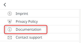 New link to the documentation overview