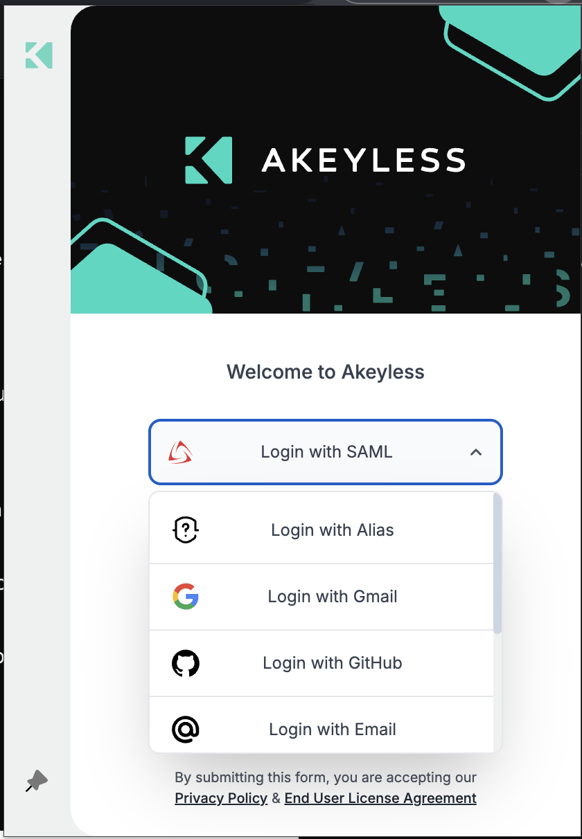 Choosing an authentication method