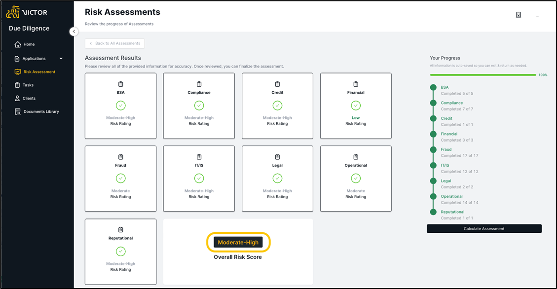 Figure 33. Select risk rating value to view details