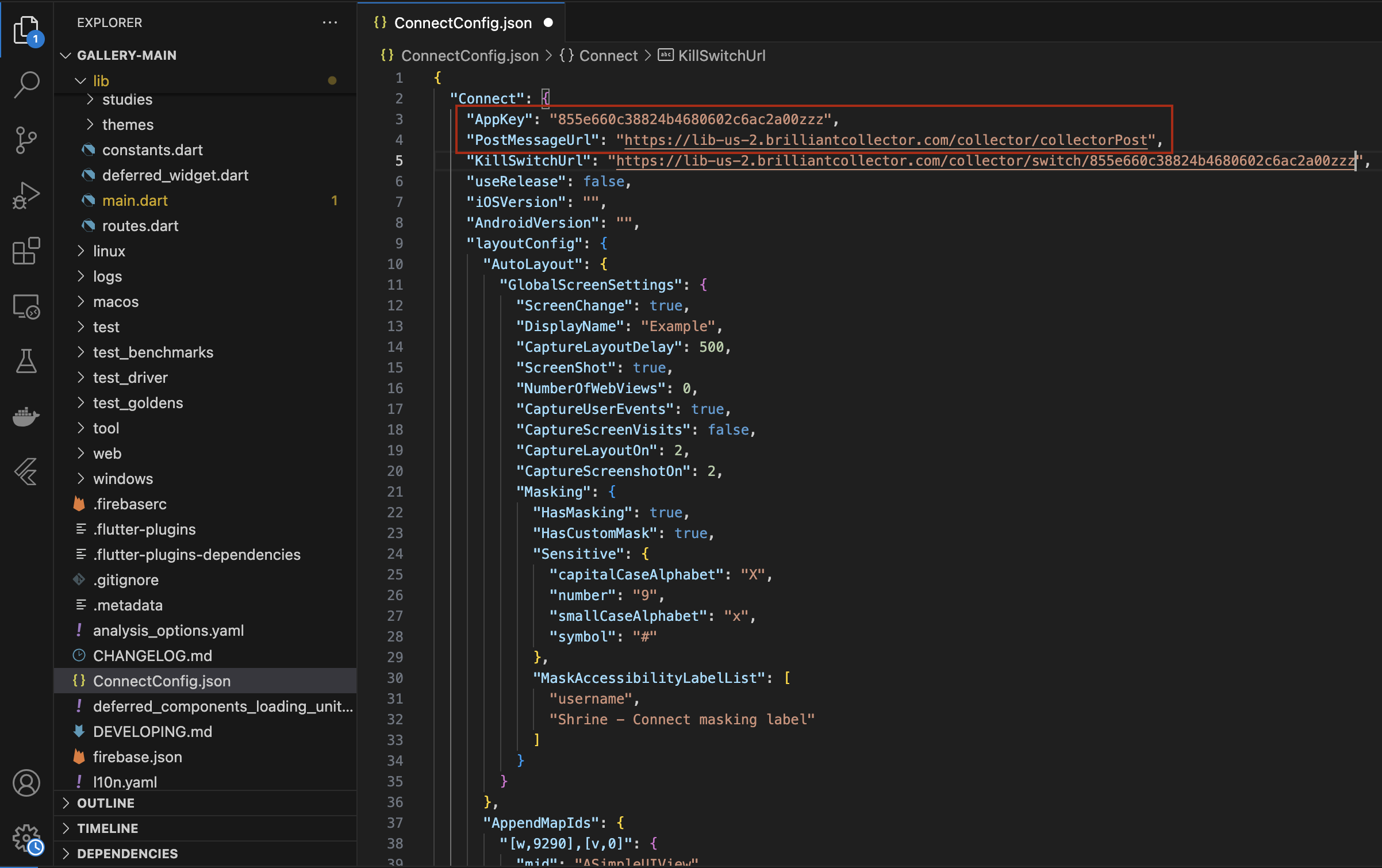 Primary configuration file