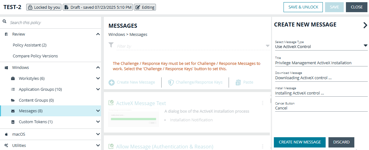 ActiveX message type in EPM for Windows and Mac Policy Editor