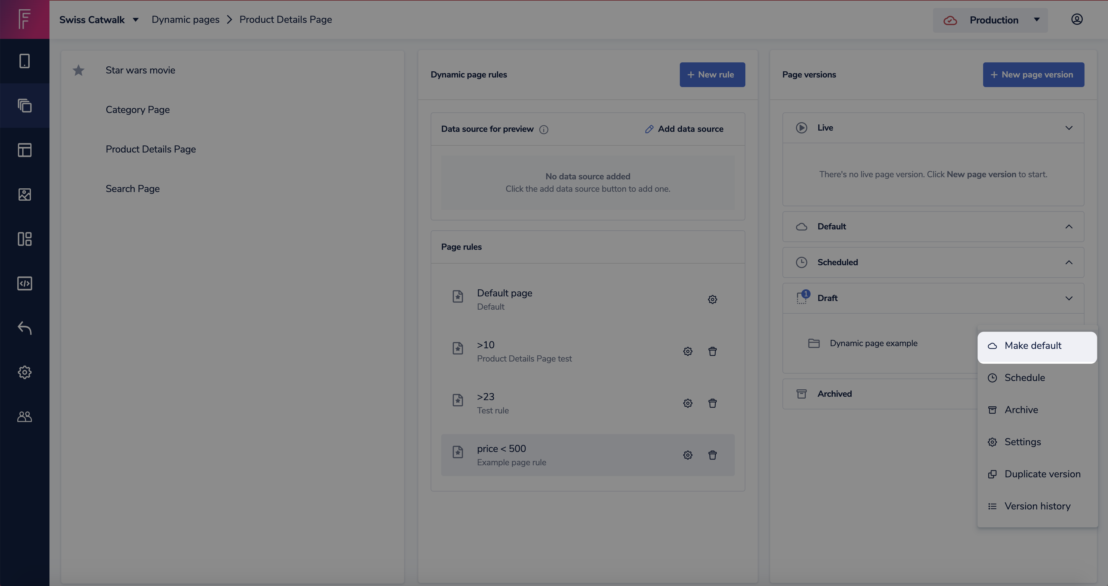 Hover on the more icon and select make default.png
