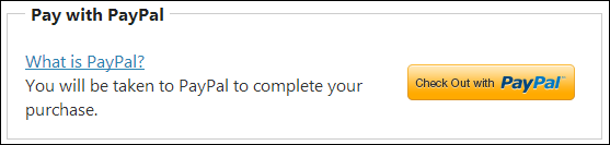 The Pay with PayPal block appears in the Payment Creator content item if you set up a cash account as a PayPal service.