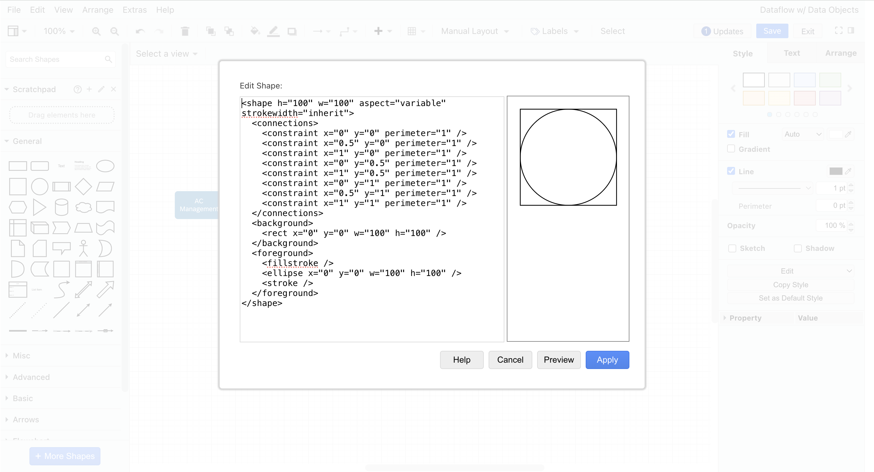 Configuring Complex Custom Shapes