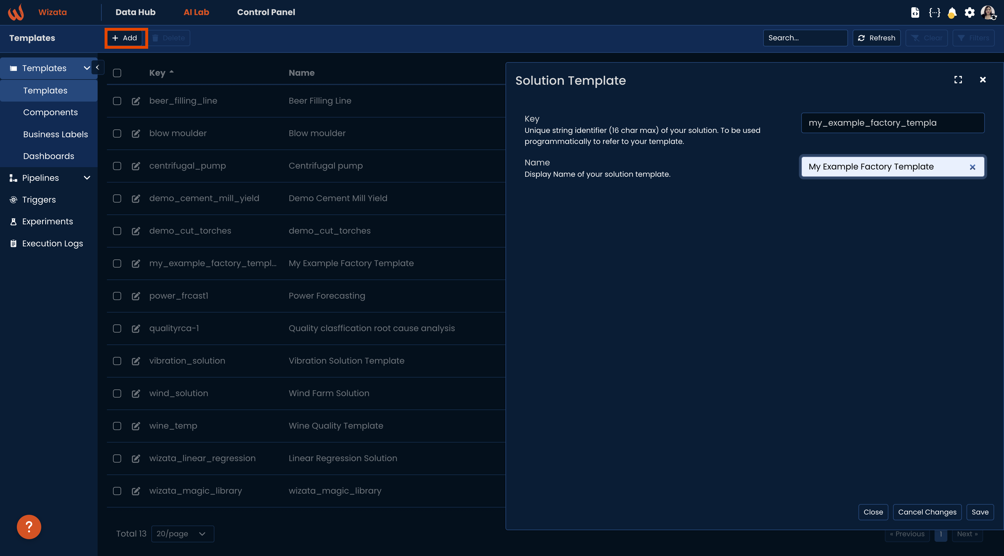 Image 1: Creating a template