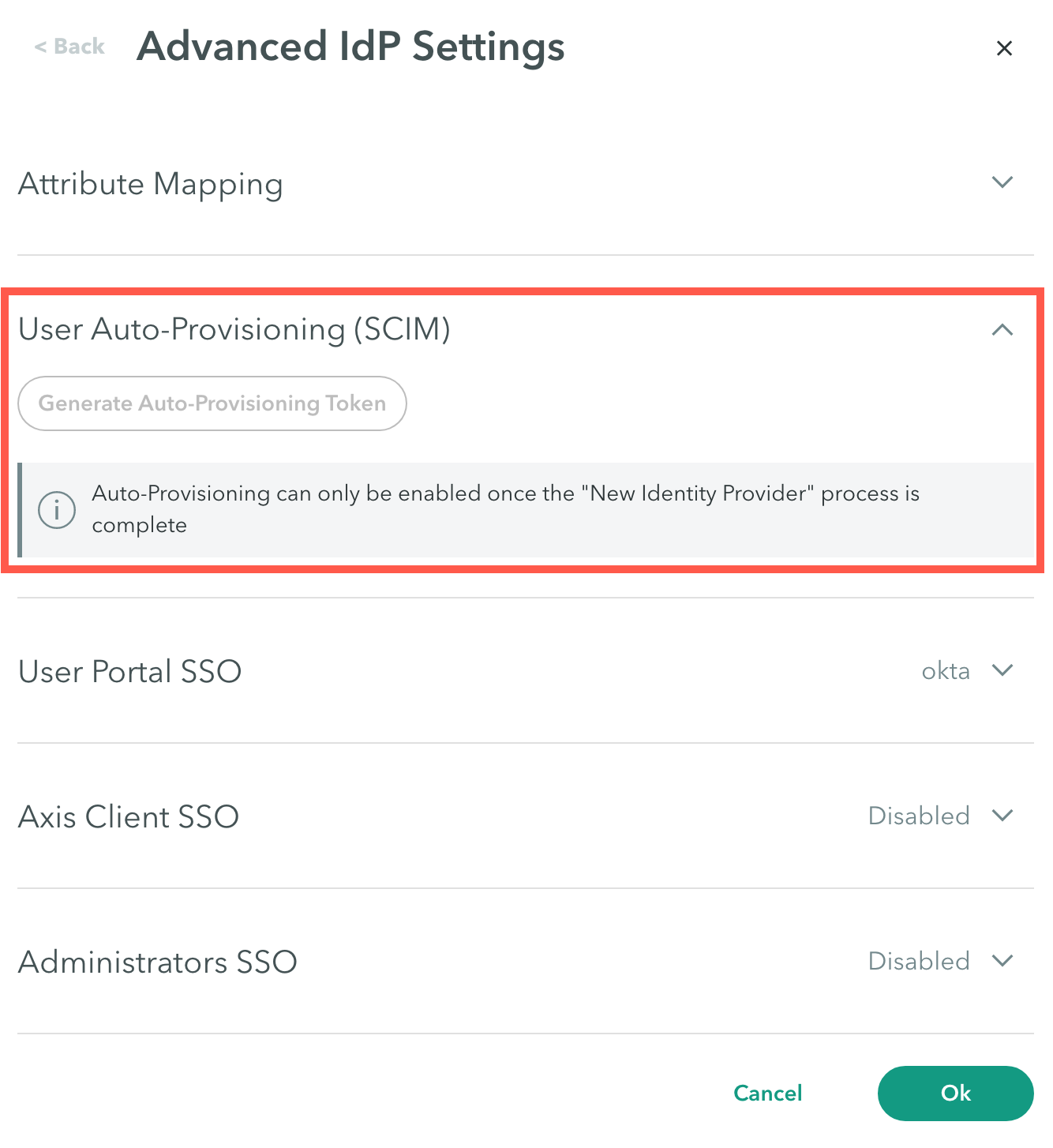 Configure Workspace ONE Access for the Okta SCIM Integration