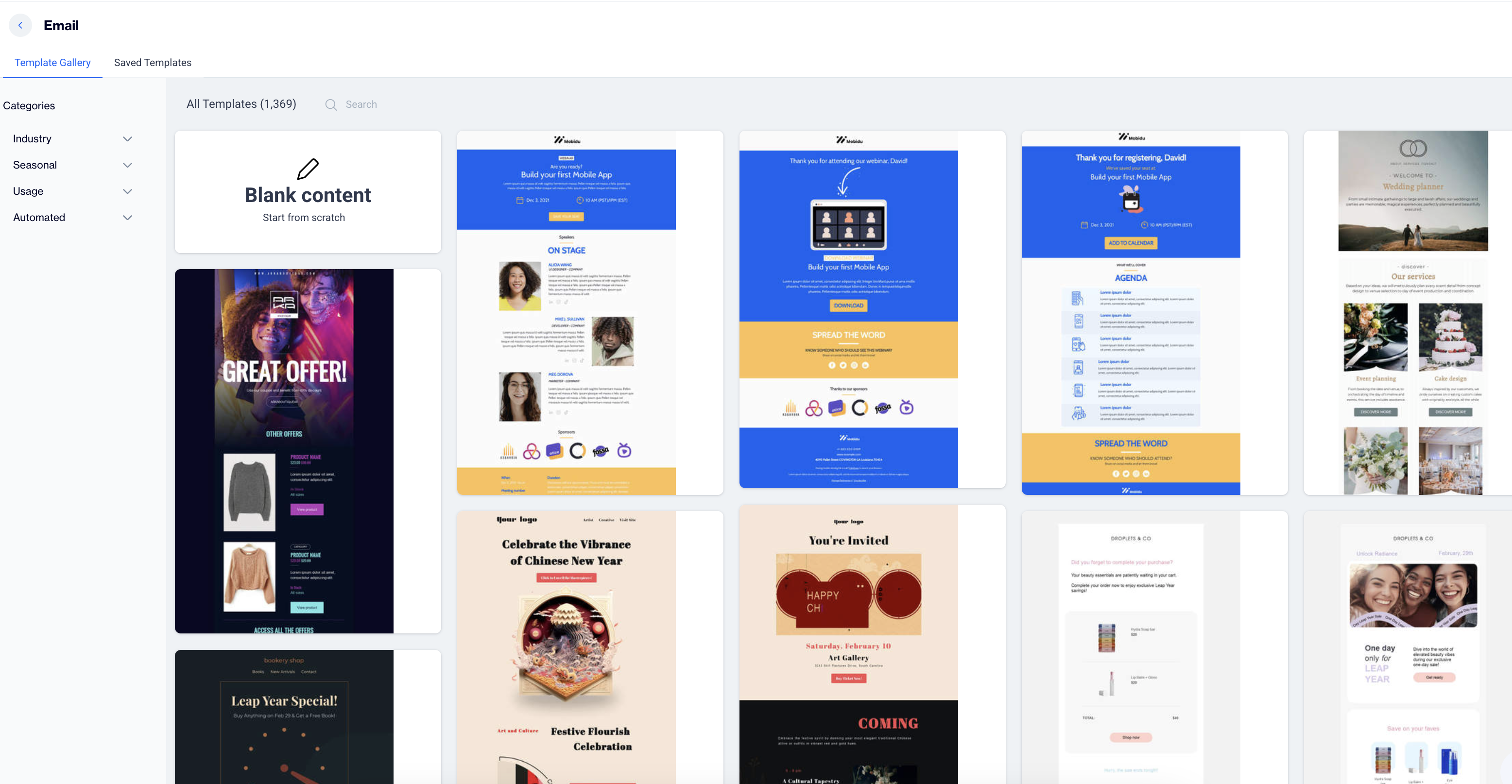 Template Gallery