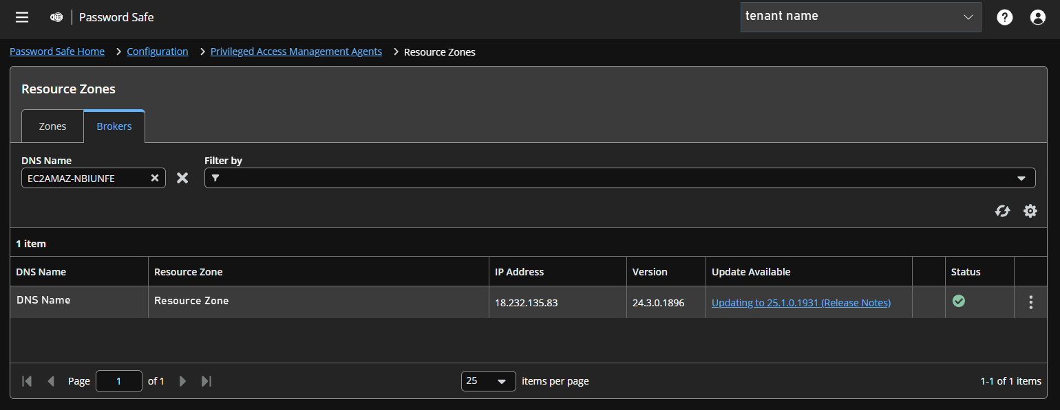 Resource Brokers page