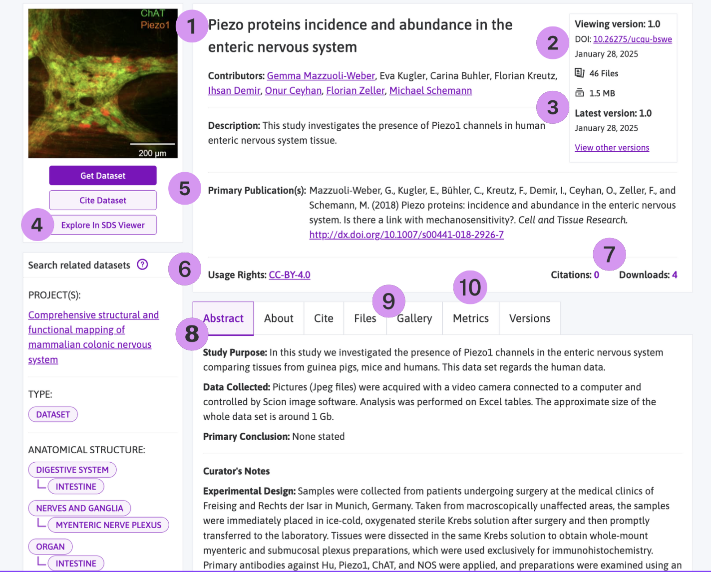 The Dataset Landing Page
