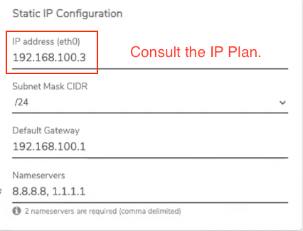 Static IP Configuration

