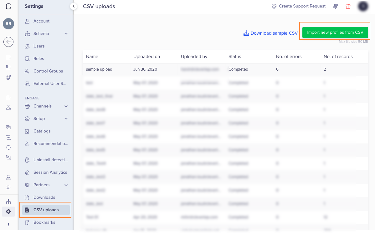 How to Upload a CSV File