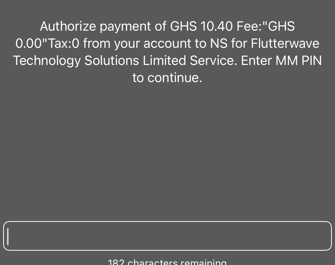 Checkout page asking the customer to enter the MoMo validation OTP sent via SMS and WhatsApp