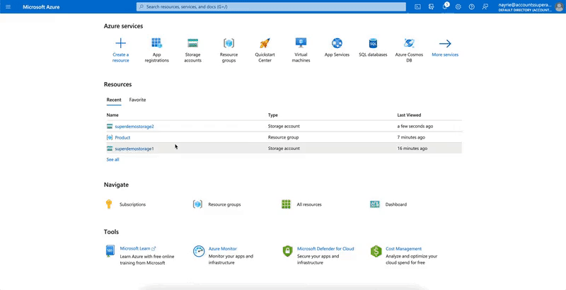 azure application access