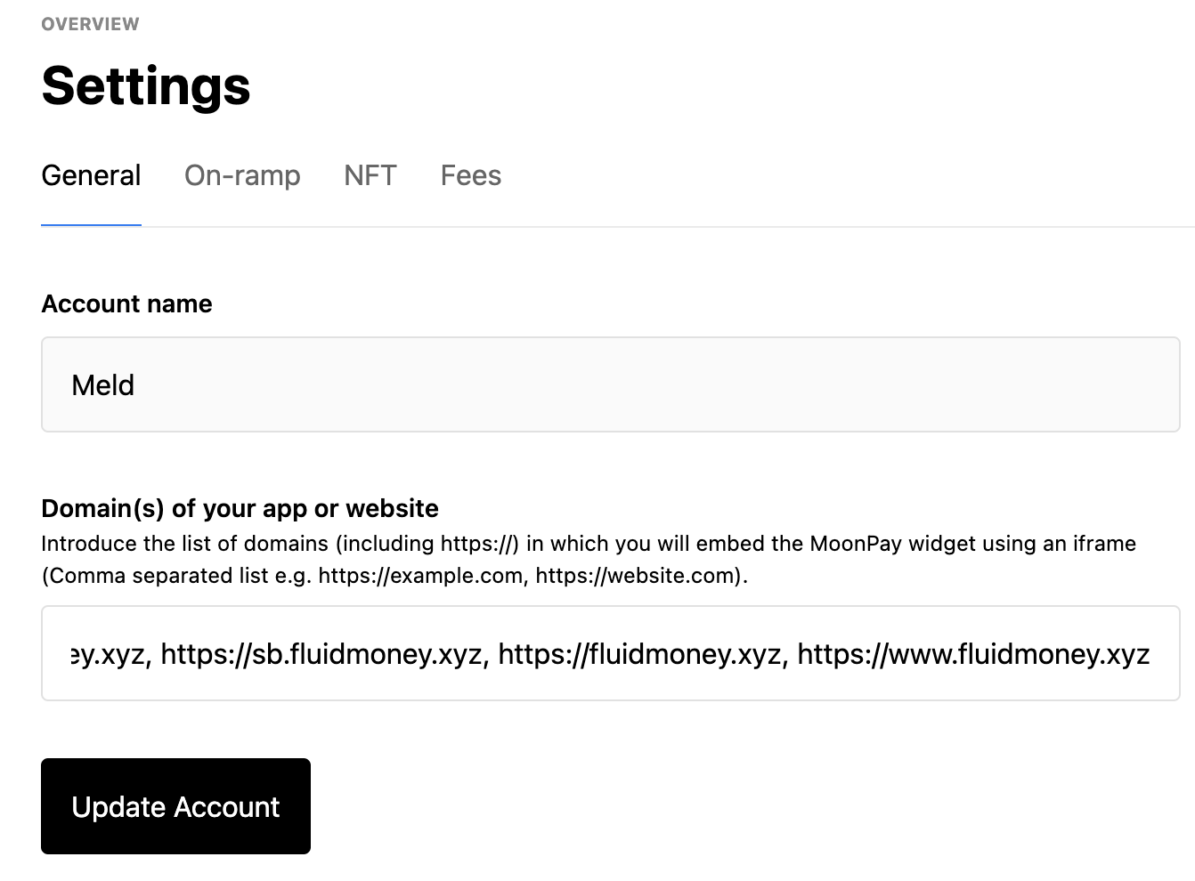 MoonPay Domain Listing