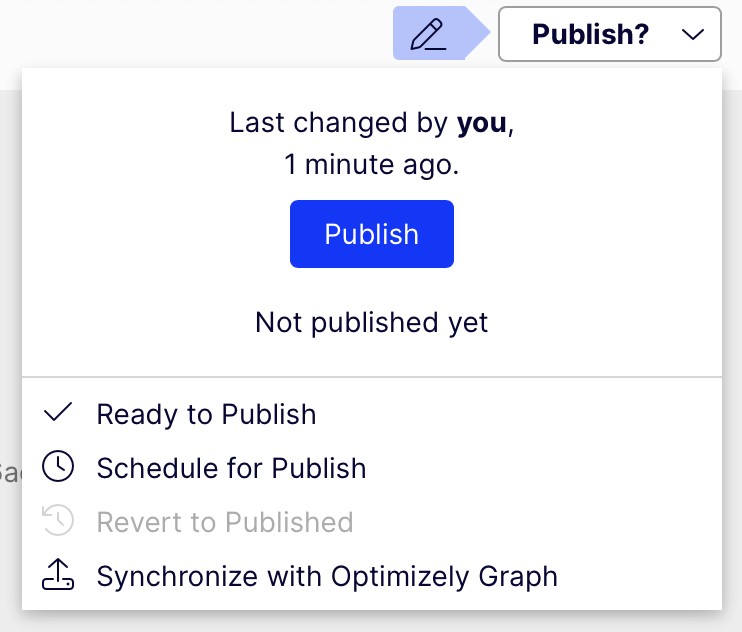 Publish your changes