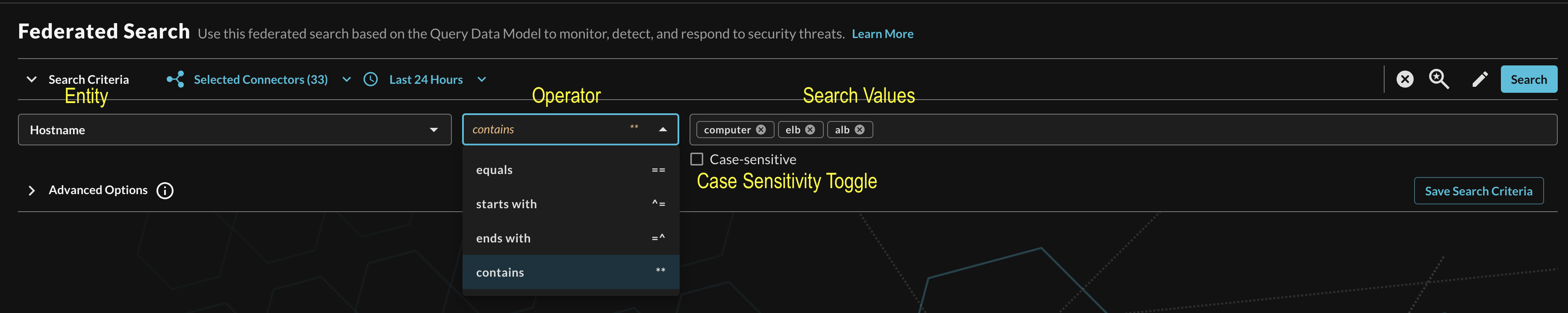 FIG. 15 - Orientation for Entity-based search in Query