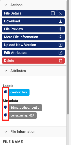 Copy attributes icons