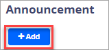 Screenshot of the **+ Add** button