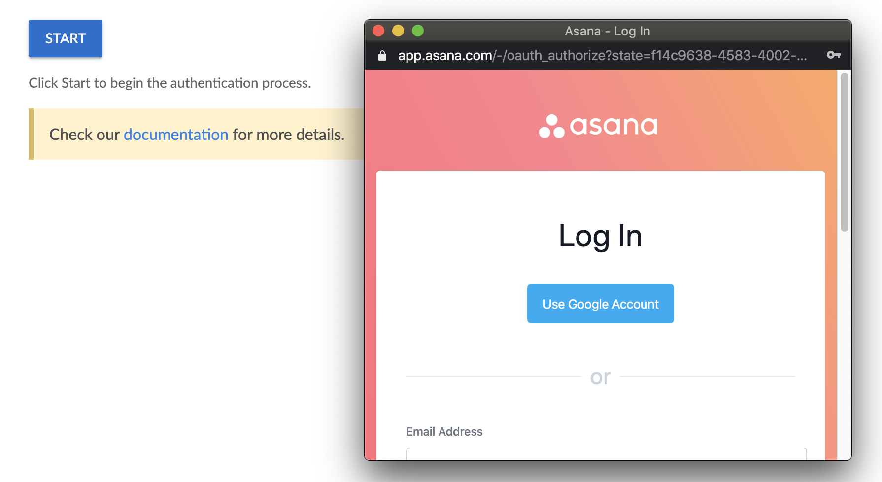 Asana login