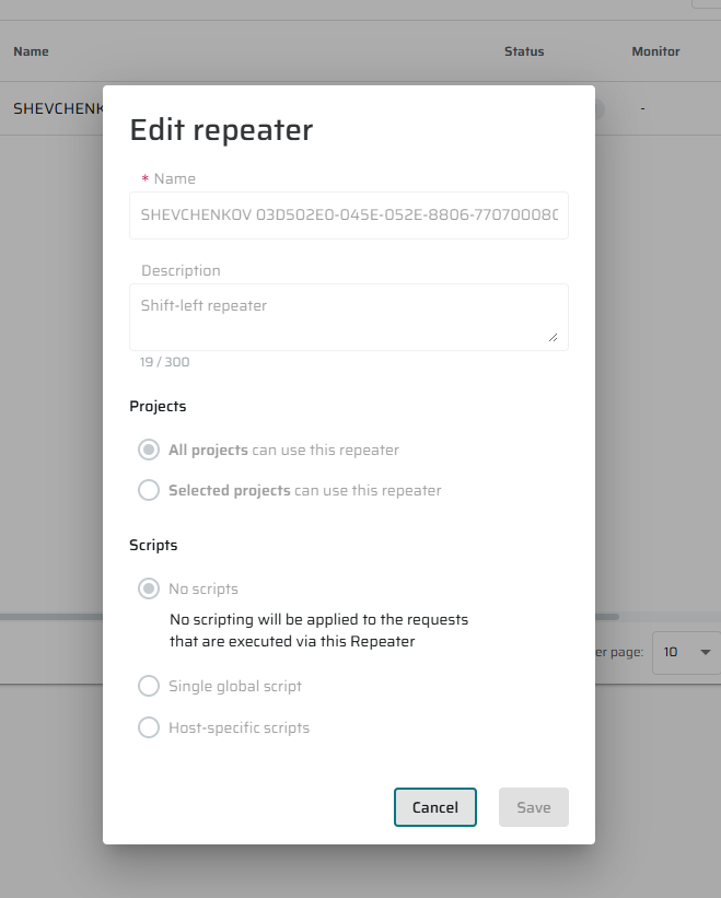 Edit repeater