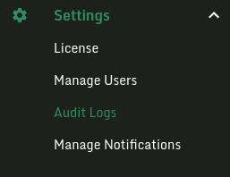 settings.sidebar.audit.log.png Settings sidebar audit logs.