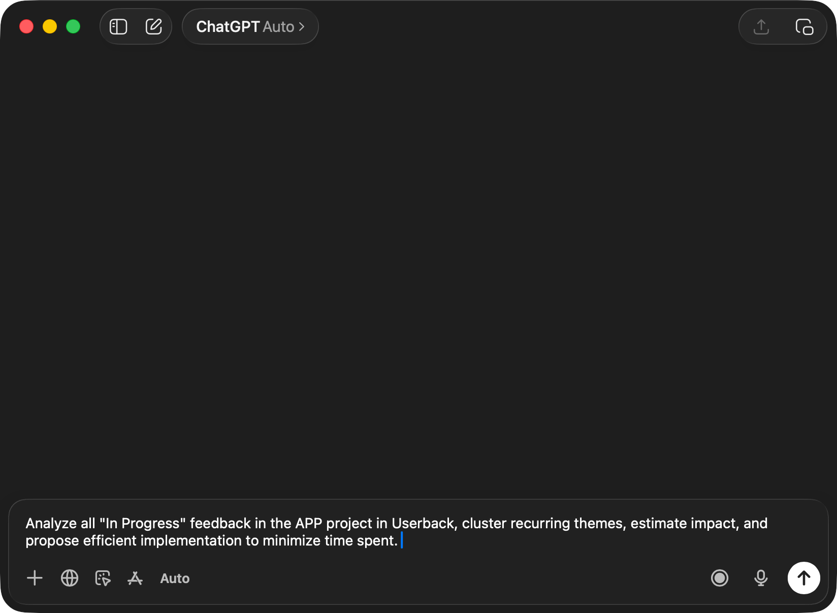 Userback MCP Cursor Example Prompt for Product Manager