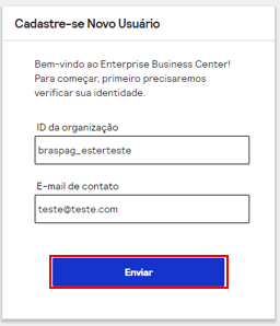 cadastrando usuario