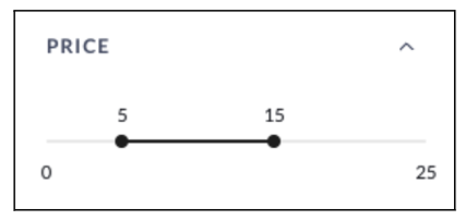 Example facet range in the Boundaries format