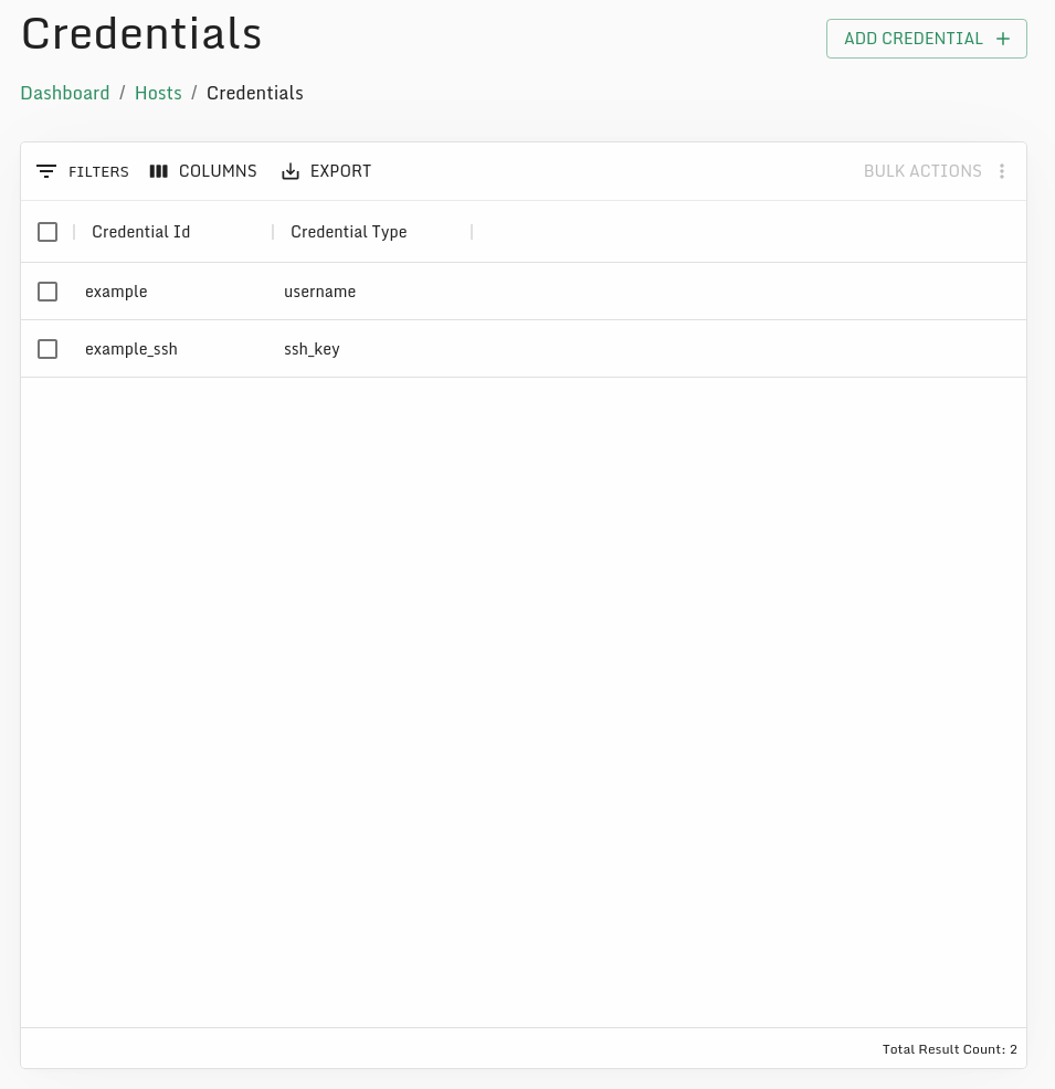 credentials.view.png Viewing credentials.