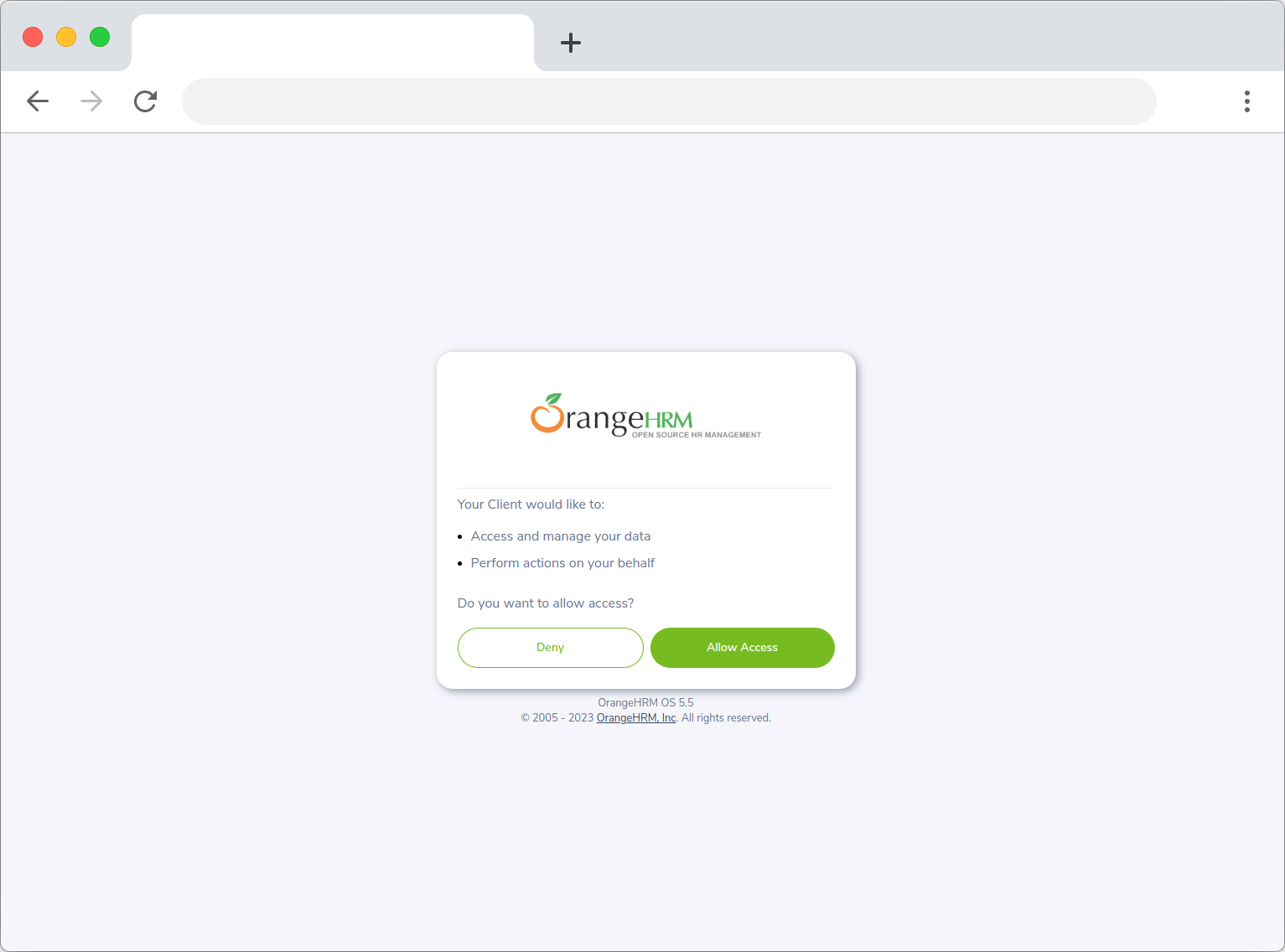 The Consent Screen