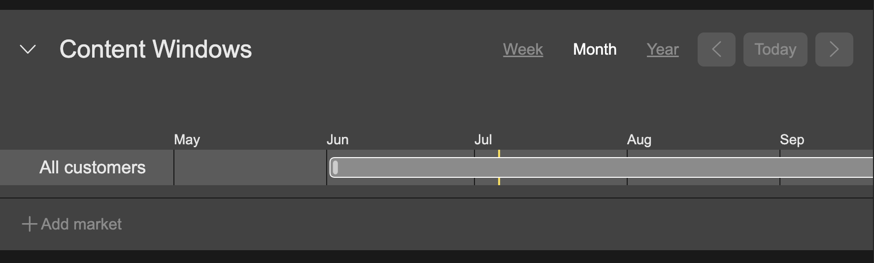 Use the left and right arrow or your trackpad/mouse-scroller to scroll along the timeline