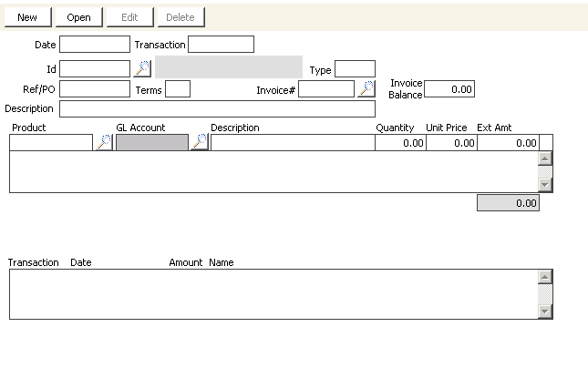 Desktop: AR/Cash > Enter and edit transactions > Debit memos