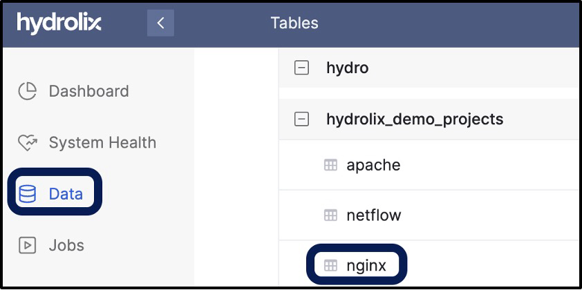 \*\*Figure 3 - Data Show Tables