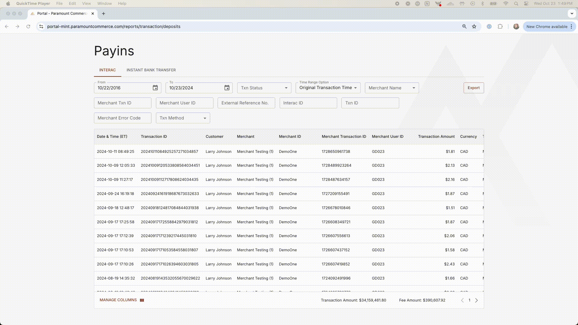 Click, Drag and Drop to Reposition Columns Within a Table