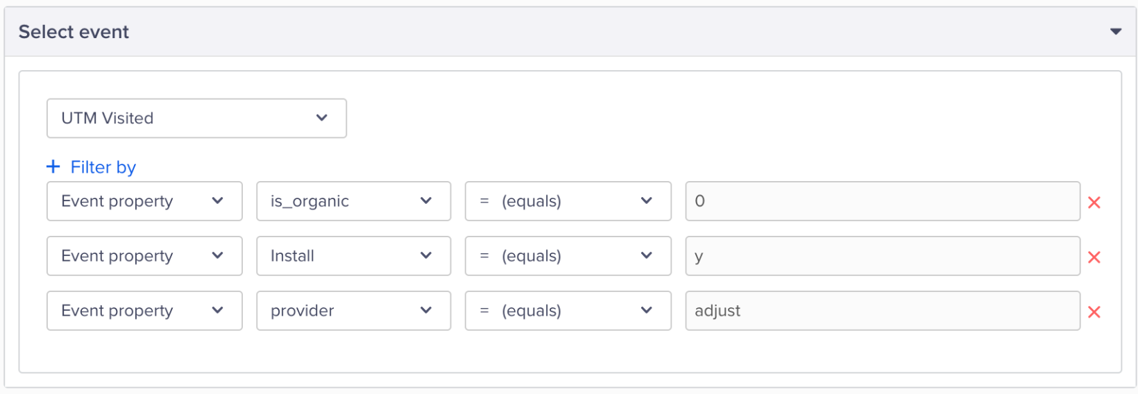 Apply Event Filters