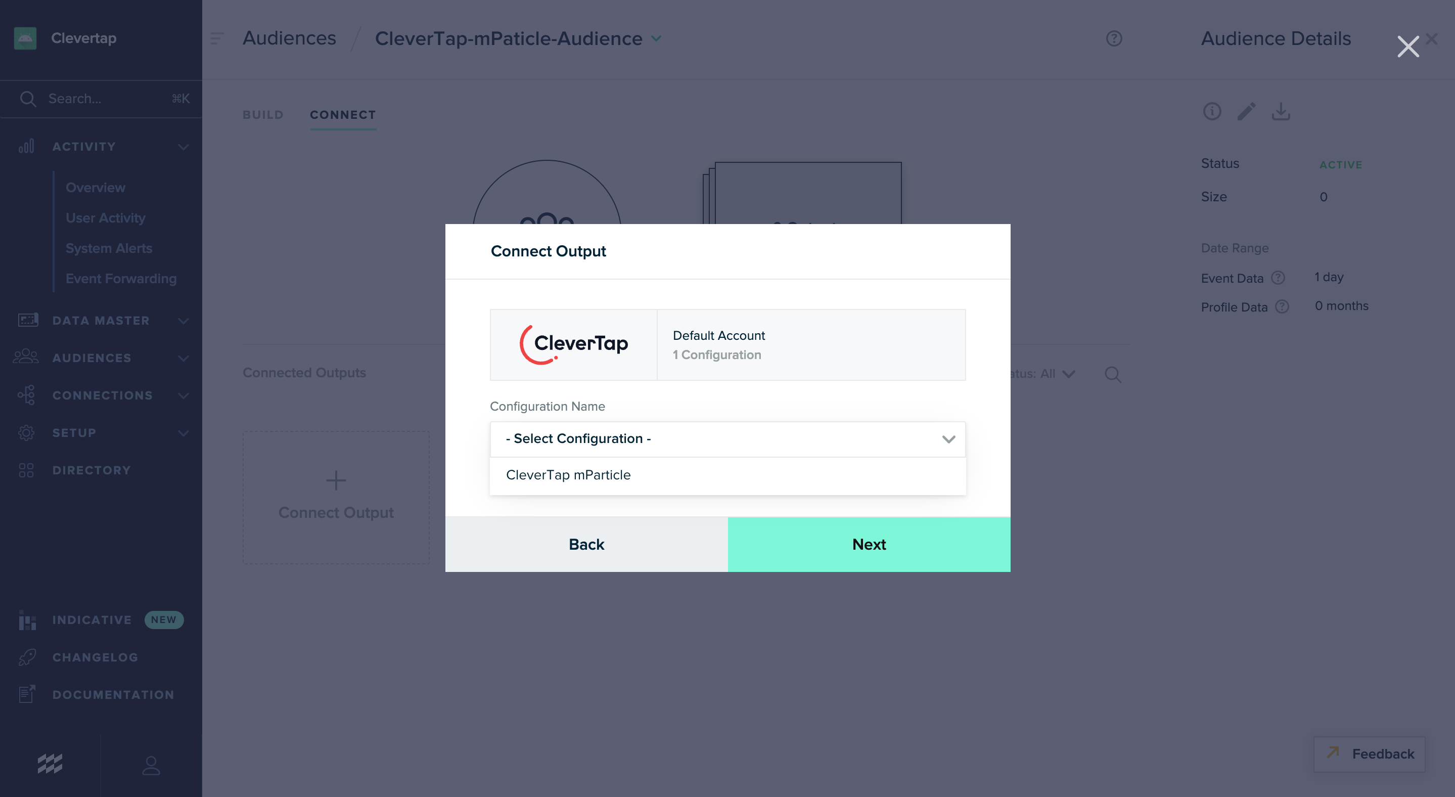 Connect Output Destination