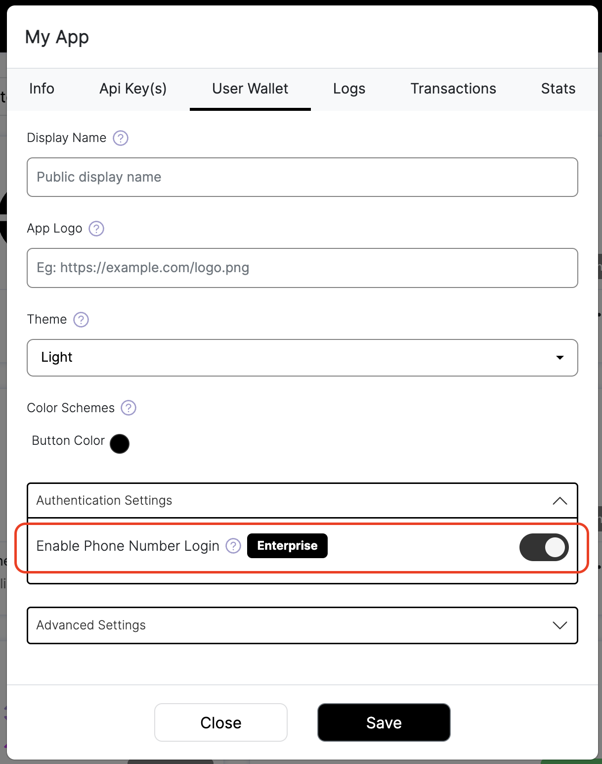 Reason shown to the user in the confirmation dialog