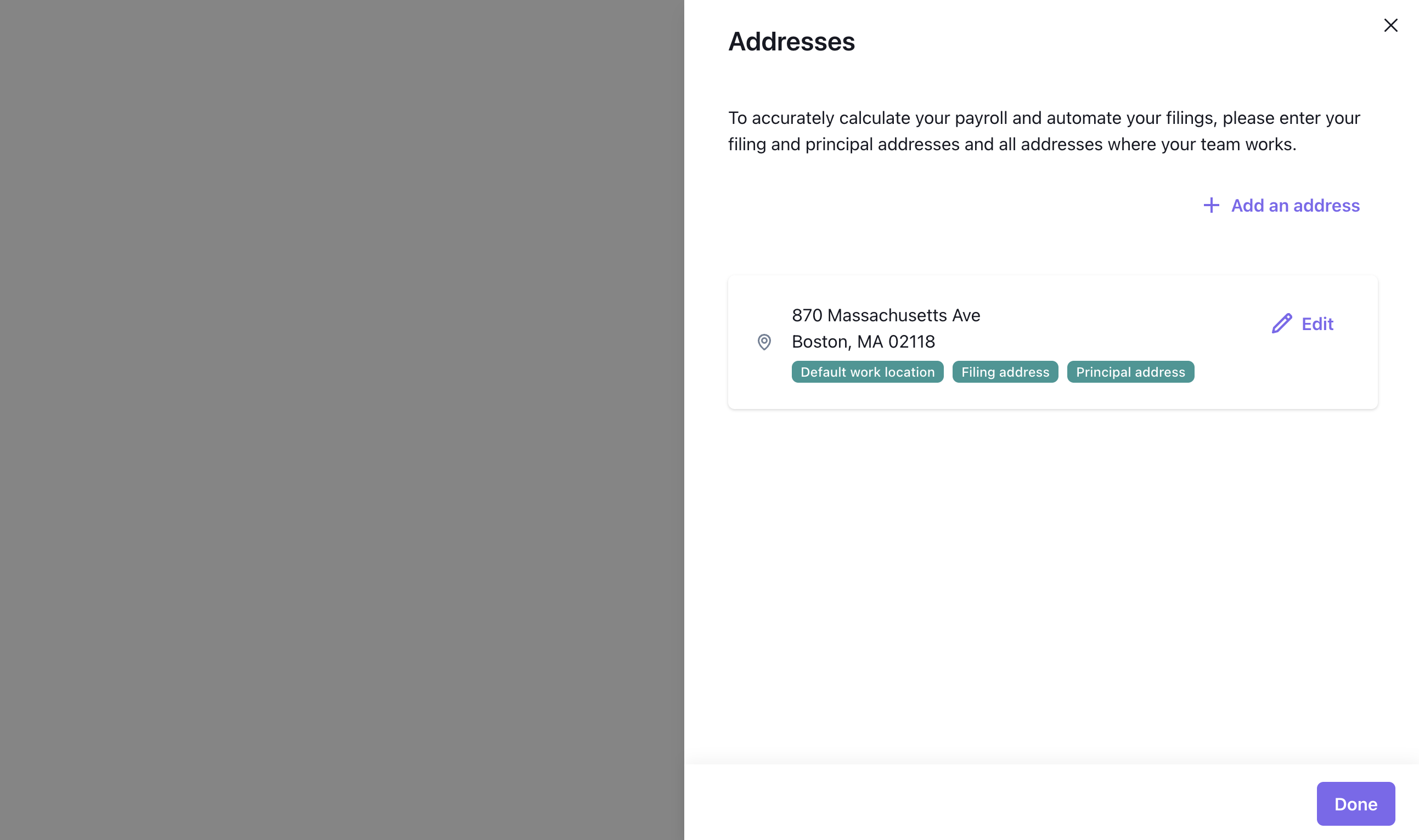 Employer address list