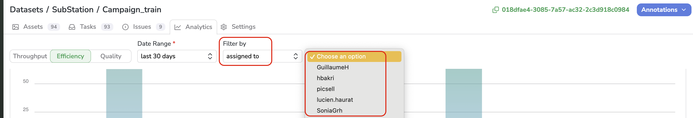 Filter by Assignee